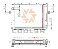 COOL3R 1412485 - RAD.TOYOTA LAND CRUISER 200 (_J2_) 4.7 V8 (08-) (UZJ200)