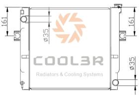 COOL3R 1412443 - RAD. TOYOTA LAND-CRUISER 90 3.0TD (KZJ90, KZJ95) (95-02).AUT