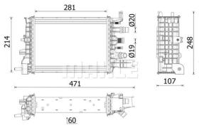 MAHLE CR2632000P - RAD. AUDI 80 / 90 ( Varios Mod. )