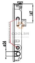 COOL3R 14T12486D - REFRIG. ACEITE RAD. FORKLIFT ( 225MM )