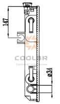 COOL3R 14T12492I - TANK. RAD. FORKLIFT ( 444,5 X 85 ) Con enfriador.