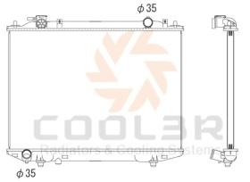 COOL3R 104599081 - RAD. MAZDA CX-9 3.5 V6 (07-16) AUT.