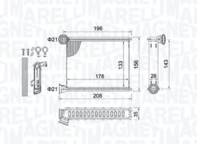 MAGNETI MARELLI BR459 - CALEF. VW TRANSPORTER V / MULTIVAN V (04-)