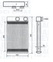 MAGNETI MARELLI BR478 - CALEF. PEUGEOT 207CC (WD_) 1.6 16V / 1.6 HDI (07-15).