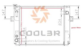 COOL3R 1412545 - RAD. TOYOTA FORKLIFT