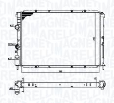 MAGNETI MARELLI BM1936 - Radiador PEUGEOT 306 / BERLINGO / ZX 1.4/1.6 AC 93-97