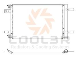 COOL3R 1057C2K8C2S - COND. GRUPO P.S.A. ( C4, DS 3, CORSA F, 208 ). 19-