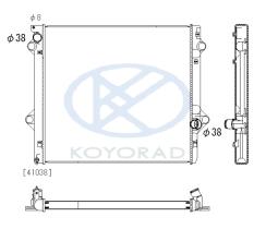KOYO PL013566 - RAD. TOYOTA RAV 4 IV 2.5 Hybrid / LEXUS NX ( Z1 ) 300h AWD