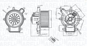 MAGNETI MARELLI MTE398AX - TURBINA CALEF. RANGE ROVER III (L322) / BMW X5 (E53)