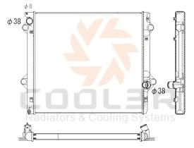 COOL3R 108178086 - RAD. TOYOTA LAND-CRUISER (FJ120) 3.0 D-4D (02-09) AUTOMATICO