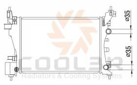 COOL3R 10555808A2 - RAD. OPEL CORSA D (S07) 1.0 , 1.2 , 1.4 (06-15).