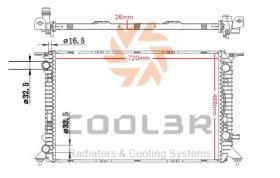 COOL3R 101337084 - RAD. GRUPO VAG A4/A5 1.8/2.0 TFSI / 2.0 TDI AUT. 06/07-09/12