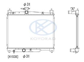 KOYO PL010846 - RAD. HI-ACE 2.4 TD 4WD 08/95-08/01