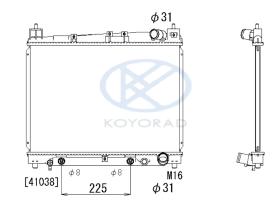 KOYO PL010863 - RAD. TOYOTA Yaris 1.0 H 99-