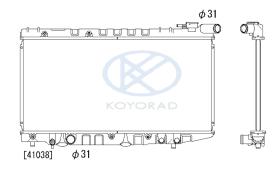 KOYO PA010160 - RAD. STARLET (1.0 /1.3) MAN. '82-84