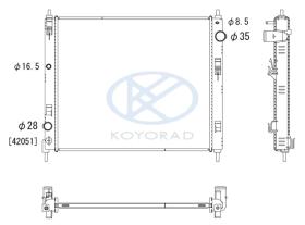 KOYO PL023669 - RAD. NISSAN Micra 1.0 Petrol Man. 12/16-