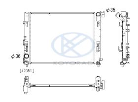 KOYO PL023723 - RAD. NISSAN JUKE / PULSAR 1.5 DCI 06/10-