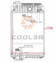 COOL3R 1483024 - RAD. CATERPILLAR / PERKINS ( GENERADOR 440*328*36 )