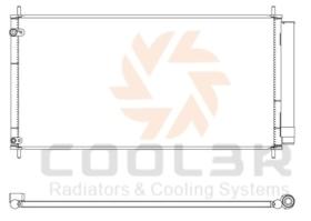 COOL3R 108116K8C1S - COND. TOYOTA COROLLA, 02-07