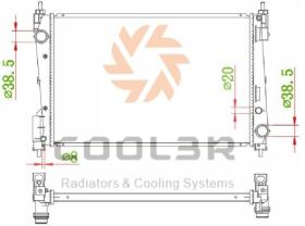 COOL3R 103024082 - RAD. OPEL CORSA D 06-. / FIAT GRANDE PUNTO 05-18.