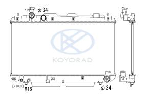 KOYO PL010982 - RAD. TOYOTA YARIS 1.3 AUT. 99-
