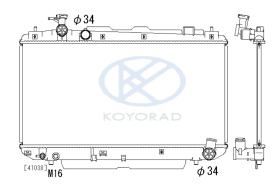 KOYO PL010982 - RAD. TOYOTA YARIS 1.3 AUT. 99-