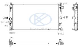 KOYO PL013286 - RAD. TOYOTA 4WD LAND CRUISER 3.0 TD. MAN ´97-