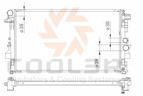 COOL3R 105040081 - RADIADOR MERCEDES 200/300 (123)