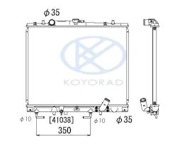 KOYO PL030697 - RAD. MITSUBISHI Colt 1.3 / 1.6 man.. '96-