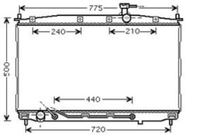 COOL3R 104051081 - RAD. HYUNDAI SANTA FE (CM) 2.0 CRDI (00-06) AUT.