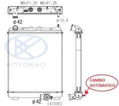 KOYO PL033827A - RAD. MITSUBISHI CANTER 3C/6C/7C/9C 3.0 DITD MAN. 06/13-