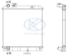 KOYO PL052937A - RAD. MITSUBISHI CANTER (11.10-)