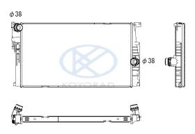 KOYO PL423273 - RAD. BMW 1/2/3/4 SER. (F#) 1.5 / 1.6 / 2.0 Man 11/10-