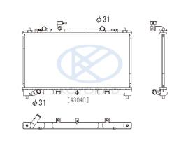 KOYO PL062747 - RAD. FOCUS C-MAX 1.6 TDCI * 10/03-