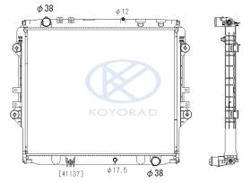 KOYO PL013297R - RAD. TOYOTA PRIUS 1.8 HYBRID-PETROL CVT 11/15-