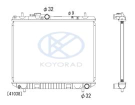 KOYO PL072781R - RAD. FORD RANGER 4WD 2.5 D / TDiC Man. 03/96- 12/06