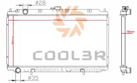 COOL3R 1415287 - RAD. CATERPILLAR FORKLIFT 3 TON. AUT.