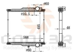 COOL3R RT010 - RAD. OPEL VECTRA C 1.9 CDTI