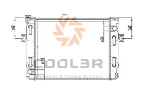 COOL3R 1412492 - RAD. FORKLIFT KOMATSU LIFT (95) AT