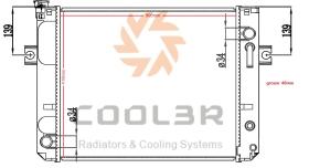 COOL3R 1412542 - RAD. FORKLIFT TOYOTA ( Aluminio Completo )