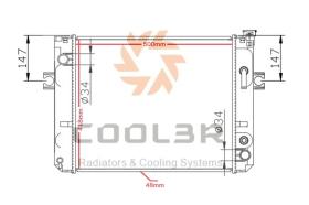 COOL3R 1412486 - RAD. FORKLIFT KOMATSU FD20 MT