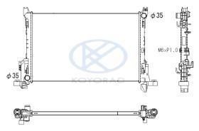 KOYO PL513698 - RAD. RENAULT / DACIA Captur / Duster / Clio 1.2 TCe / 1.5 dC