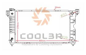 COOL3R 1433013 - RAD. CHEVROLET AVEO 1.4I (T300) (11-) AUTOMATICO