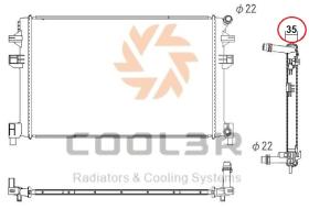 COOL3R 1013C1083 - RAD. VAG A3 / OCTAVIA / GOLF VII 1.4I/1.6TDI/2.0 TDI 04/12-