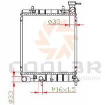 COOL3R 10400608A1 - RAD. HYUNDAI I10 1.2 ( 07-13 ) AUTOMAT.