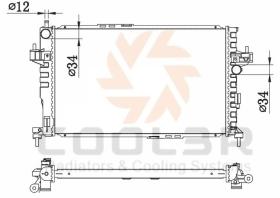 COOL3R 105556084 - RAD. OPEL CORSA B (S93) 93-00.