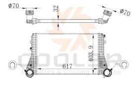 COOL3R 109513J81 - INTERCOOLER VOLVO C30/S40/V50