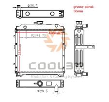 COOL3R 1483030 - RAD. PERKINS, CATERPILLAR, JCB, GENERATORS.