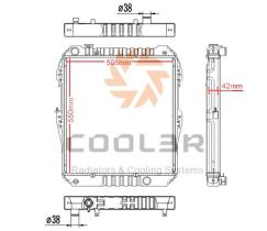 COOL3R 14121102 - RAD. FORKLIFT YALE 2.5T DIESEL