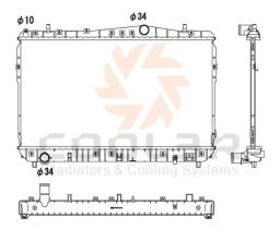 COOL3R 102960081 - RADIADOR DAEWOO NUBIRA A/T